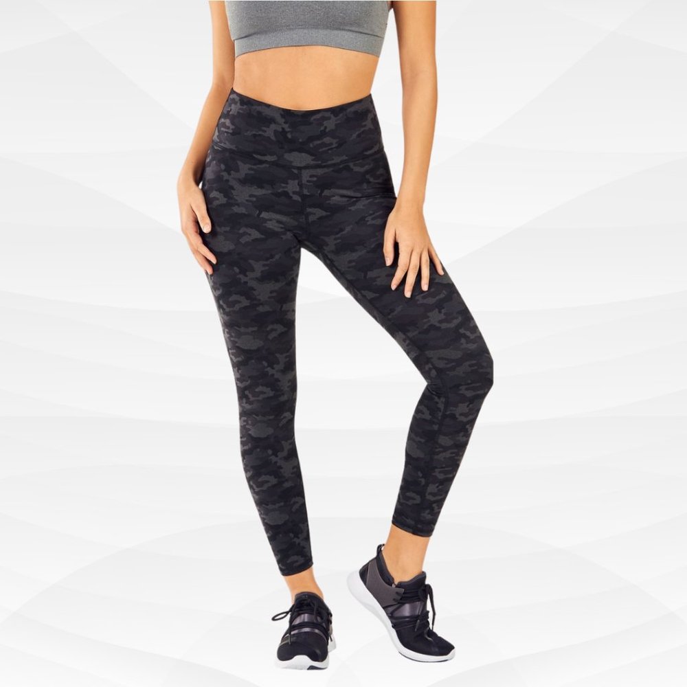 Fabletics Mid-Rise Camo Printed PowerHold Leggings